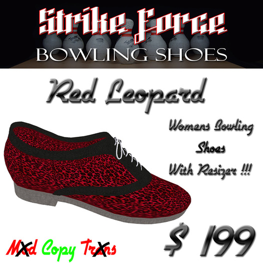 Bowling Shoes (Red Leopard)