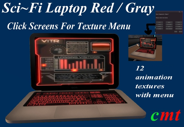 Sci~Fi LapTop Red / Gray (Boxed)
