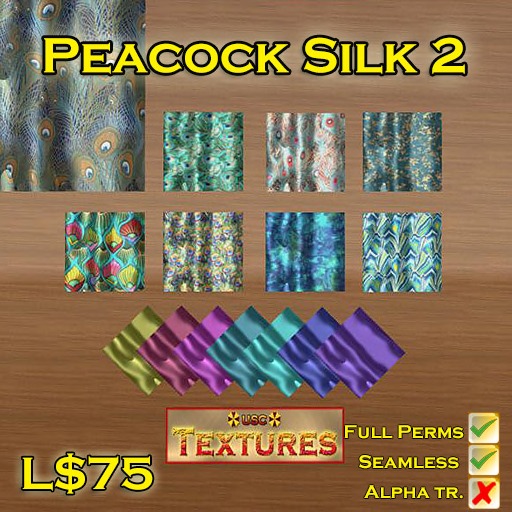 USC Textures - Peacock Silk 2 