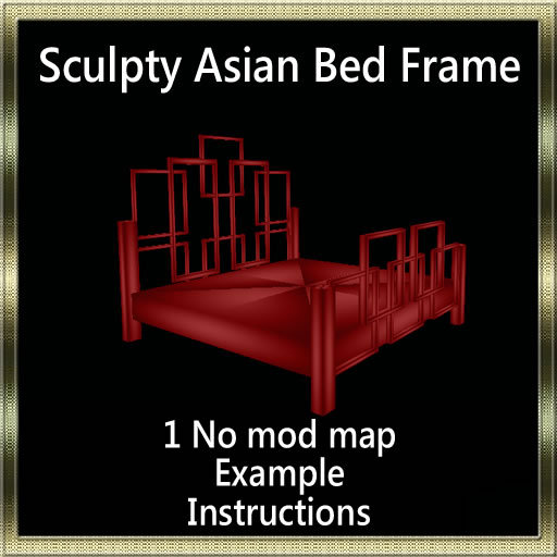 OMG Sculpty Asian Bed Frame 