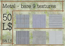 B&LS - metal - plates bare - 9 textures