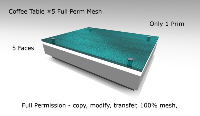 Coffee Table #5 Full Perm Mesh Box