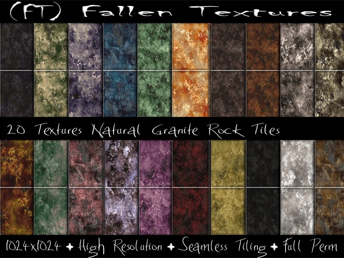 Second Life Marketplace - (FT) Fallen Textures FULL PERM Textures ...