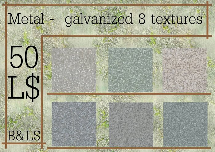 B&LS - metal - galvanized - 8 textures