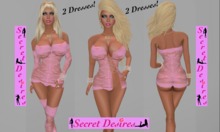 !Secret Desires! Daring Lace Dress - Pink