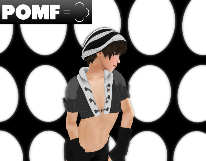 POMF - Croptop Jqt Pinstripe