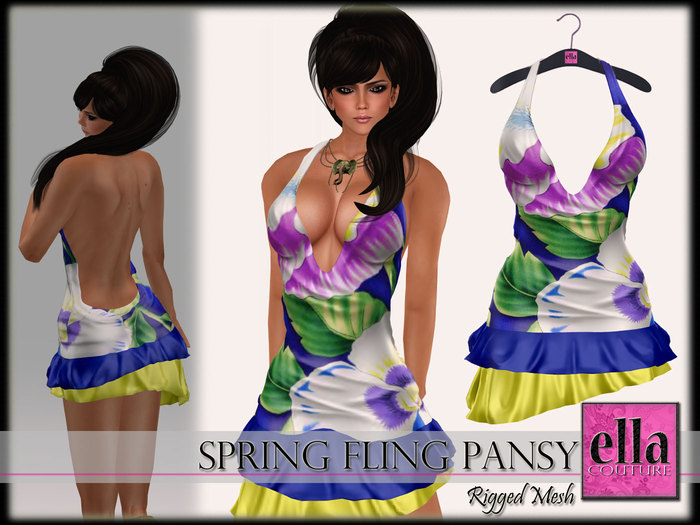 {ella COUTURE} Spring Fling Pansy