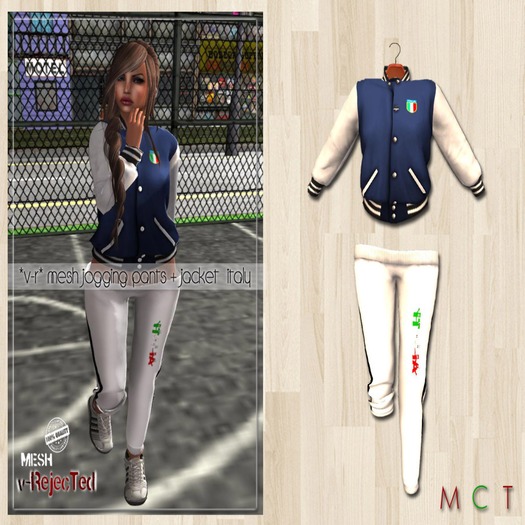 *v-R* Mesh Jogging pants + jacket  Italy