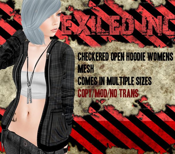 [Exiled Inc.] DEMO Womens Open Hoodie [MESH]