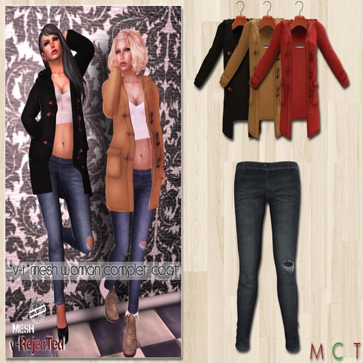 *v-R* Mesh Woman Complet Coat 3Color