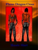 Dragon Cross Muscle Shirt Flame