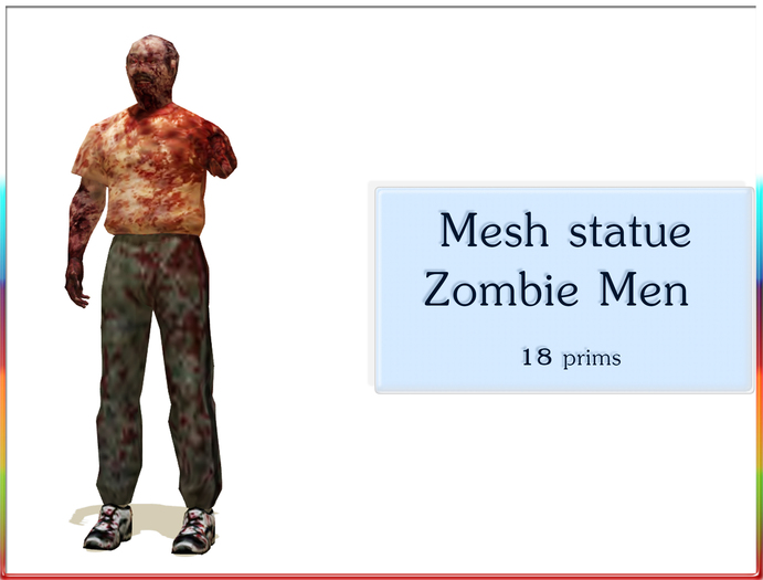 Mesh statue Zombie man
