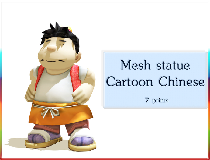 Mesh statue Cartoon Chinese