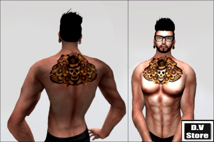[DV] Steampunk Tattoo For Back And Chest