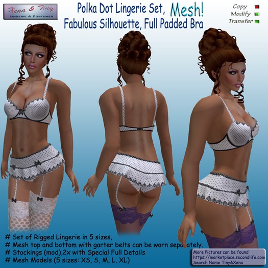 Molly Lingerie Set, White