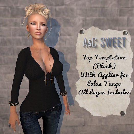 {A&C} Sweet-Top Temptation(Black)