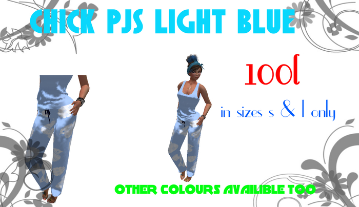 chick pjs light blue (boxed)