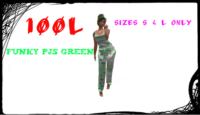 funky pjs green (boxed)