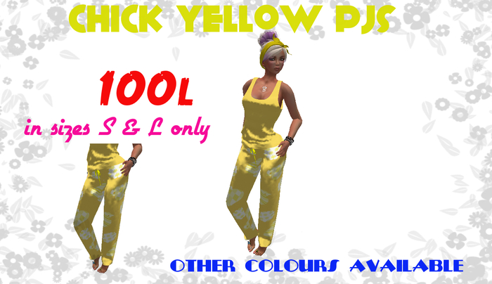 chick pjs yellow(boxed)