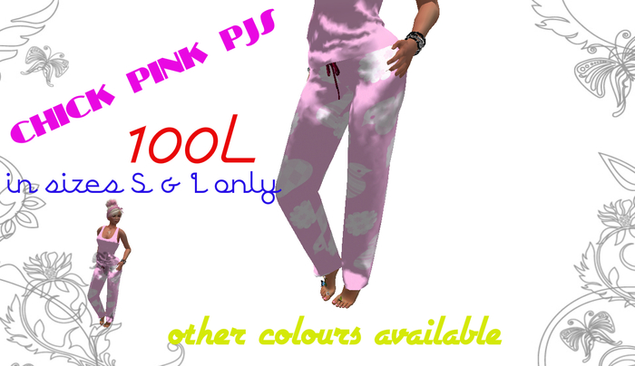 chick pjs pink (boxed)