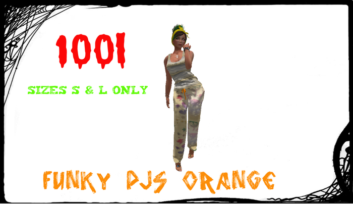 funky pjs orange (boxed) MESH 