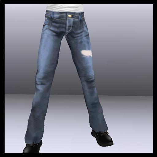 MG Designs Men's Jeans -  Low Rise Stonewash Ripped