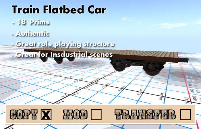 Flatbed Train Car