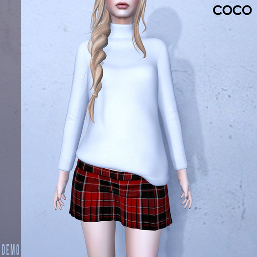 *COCO*_PleatedMiniSkirt_DEMO(Tartan)