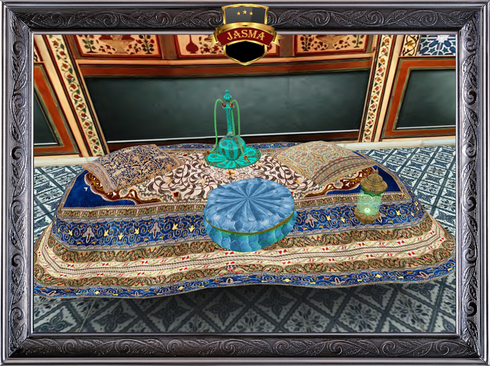 JASMA-Arabian Shisha Pipe blue set