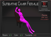Activities *Sunbathe Chair Female* Copyable Poseball