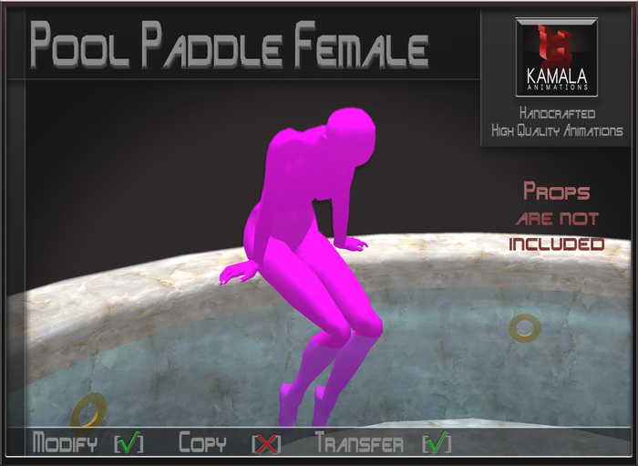 Activities *Pool Paddle Female* Transferable Poseball