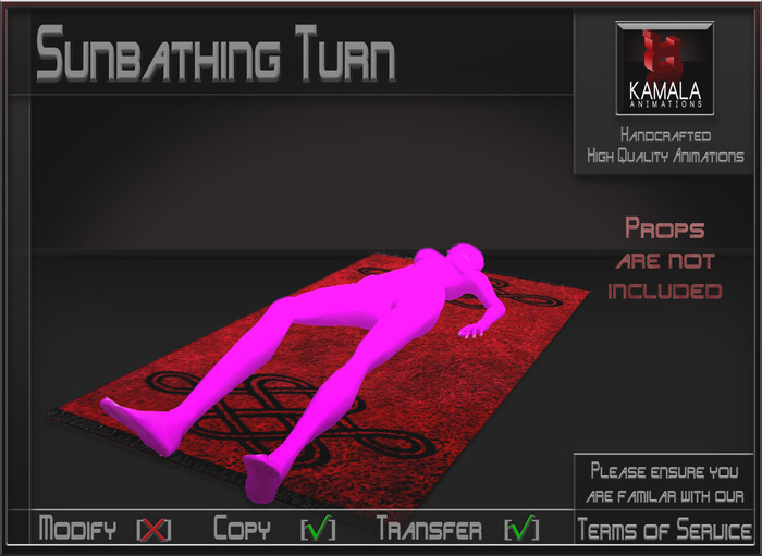 Activities *Sunbathing Turn* Animations for Builders