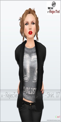 *v-R* Mesh Ladies Vest T-shirt 07