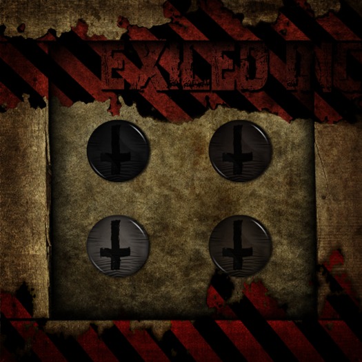 [Exiled Inc.] Slit Arm Dress Crosses MESH