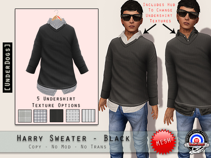 [UD] - Harry sweater - Black (Bag)