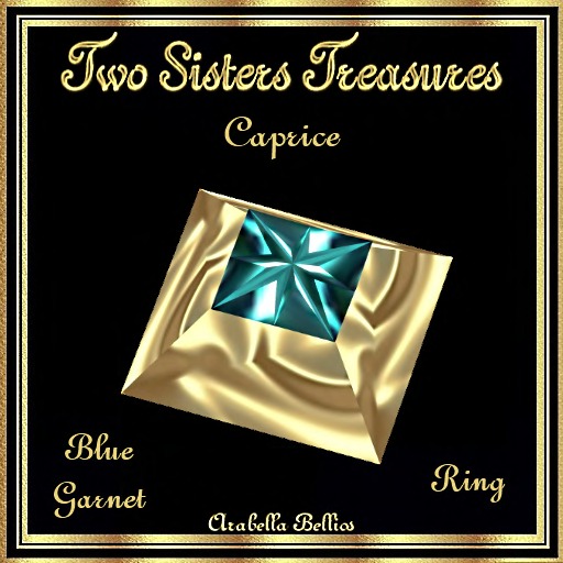 TST - CAPRICE BLUE GARNET RING YG
