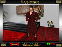 .:LD:. Men's Bathrobe Brown:.