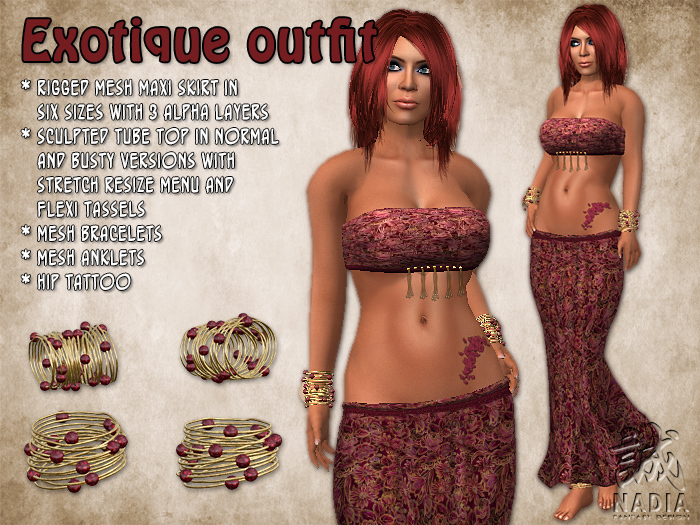 ~Nadia~ Exotique Outfit Red