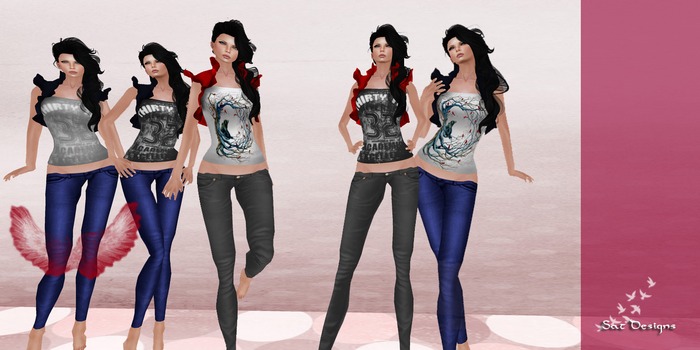 .: SAT :. Designs Blue Bolero Dirty White Top