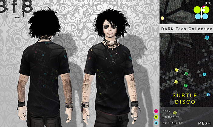 8f8 DARK Subtle Disco Tee