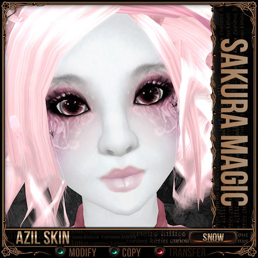 =^.^= Curious Kitties - Azil Snow Skin - Sakura Magic