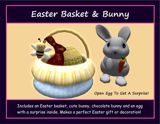 EASTER BASKET & BUNNY-Free for Easter 2018