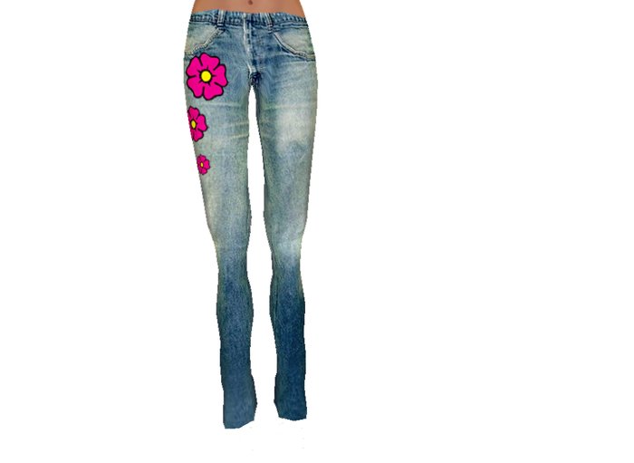 Hawaii Flower Jeans