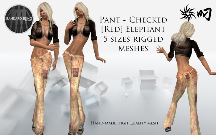 =Melo= Checked [fat pack] elephant