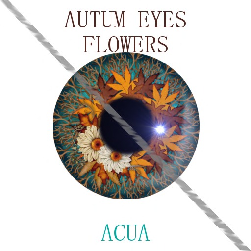 AUTUM EYES FLOWERS ACUA big size