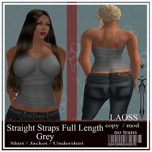 Straight Strap Grey _ Full Length