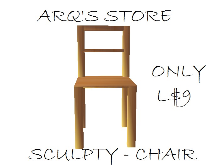 Wooden Chair Sculptie