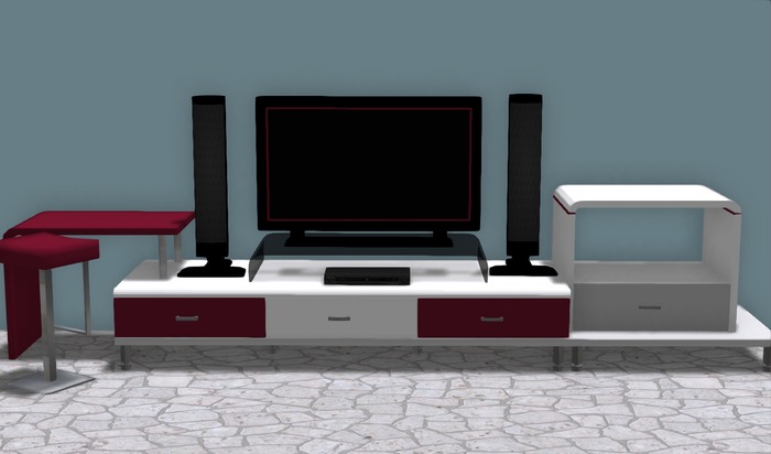 TV Stands full perm (100% Mesh)