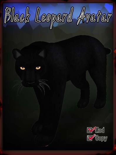 Black Leopard Avatar Lsize