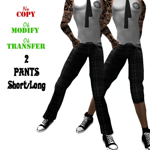 PANTS Tartan Black